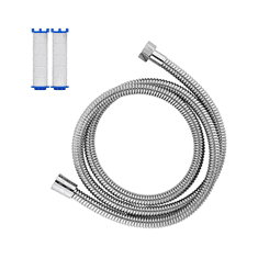 Netscroll Flexibilná hadica pre ručnú sprchu z nehrdzavejúcej ocele + 2x vodný filter, SetShower