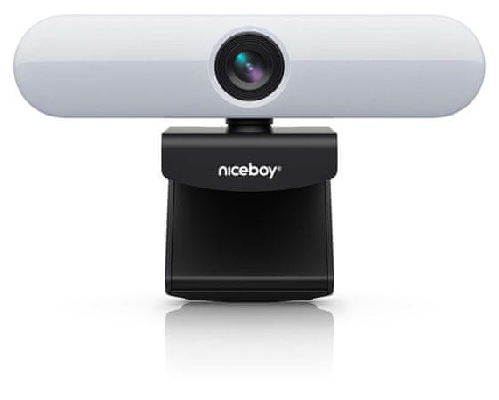 Webová kamera Niceboy Stream Pro 2 LED svetlo mikrofón reproduktor rozlíšenie Full HD