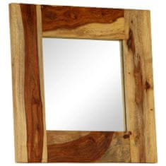 Vidaxl Zrkadlo z masívneho sheeshamového dreva 50x50 cm