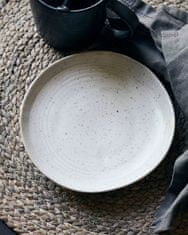 , Kameninový dezertní talíř PION, 16,5 cm | krémová 206260103