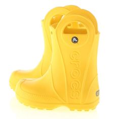 Crocs Galoše do vody žltá 34 EU Handle Rain Boot Kids