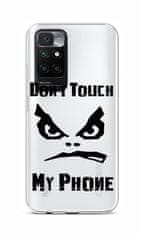 TopQ Kryt Xiaomi Redmi 10 silikón Don't Touch priehľadný 66555