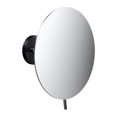 EMCO Emco Cosmetic mirrors Pure - Nástenne okrúhle holiace a kozmetické zrkadlo, Ø 190 mm, 3 zväčšovacie sklo, čierne 109413306