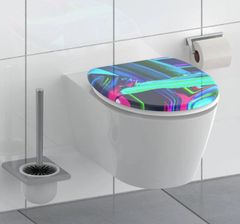 Schütte WC sedátko NEON PAINT | Duroplast, Soft Close s automatickým klesáním