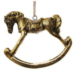 Shishi Hojdací kôň zlatý 8 cm