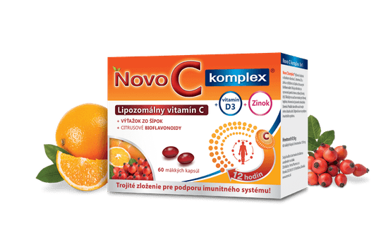 Komplex Lipozomálny vitamín C s vitamínom D3 a zinkom 60 kapsúl