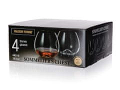 MAISON FORINE Súprava pohárov na brandy SOMMELIER CHEST 440 ml, 4 ks