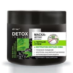 Vitex-belita DETOX Therapy Maska na vlasy s Čierným Uhlím a Extraktom z Listov Neem (300 ml)