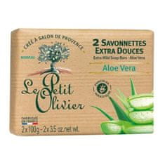 Le Petit Olivier extra jemné mydlo s aloe vera 2x100g