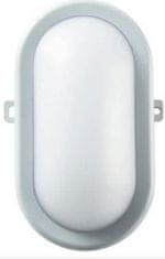 HEITRONIC HEITRONIC LED nástenné a stropné svietidlo BODRUM neutrálna biela 4000K 10W ovál šedá 500746