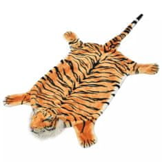Vidaxl Koberec v tvare tigra, plyšový 144 cm, hnedý