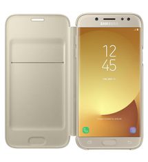 SAMSUNG flipový kryt EF-WJ530CFEGWW zlatý pre Samsung Galaxy J5 2017