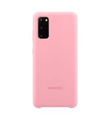 SAMSUNG Silicone Cover pre Galaxy S20 ružový
