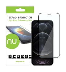 Nuvo Ochranné sklo NUVO pre Apple iPhone 12 a 12 Pro čierny rám