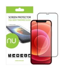 Nuvo Ochranné sklo NUVO pre Apple iPhone 12 a 12 Pro čierny rám