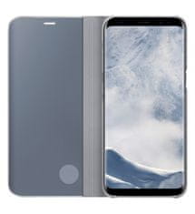 SAMSUNG Clear View Cover pre Galaxy S8 Plus, strieborný, EF-ZG955CSEGWW