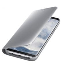 SAMSUNG Clear View Cover pre Galaxy S8 Plus, strieborný, EF-ZG955CSEGWW