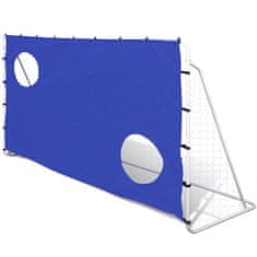 Vidaxl Kvalitná futbalová bránka s otvormi na strieľanie, 240 x 92 x 150 cm
