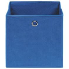 Vidaxl Úložné boxy 4 ks modré 32x32x32 cm látkové