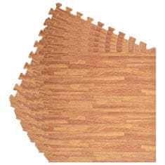 shumee Podložka puzzle štruktúra dreva 6 ks 2,16㎡ EVA pena
