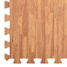 Greatstore Podložka puzzle štruktúra dreva 6 ks 2,16㎡ EVA pena