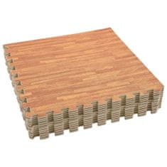 shumee Podložka puzzle štruktúra dreva 12 ks 4,32㎡ EVA pena