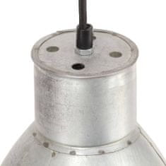 Vidaxl Závesná lampa 25 W, strieborná, okrúhla 17 cm E27