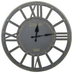 Vidaxl Nástenné hodiny, sivé, 60 cm, MDF