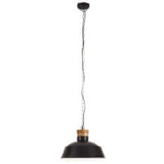 Vidaxl Industriálna závesná lampa 42 cm, čierna E27