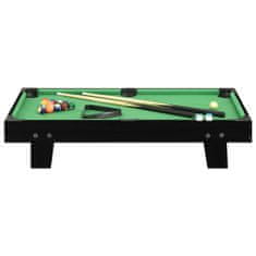 Vidaxl 3-stopový mini gulečníkový stôl čierny a zelený 92x52x19 cm
