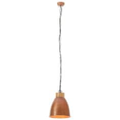 Vidaxl Industriálna závesná lampa medená železo a masívne drevo 23 cm E27