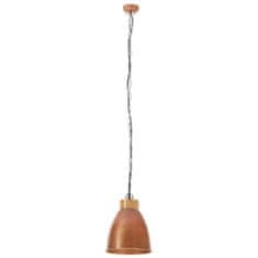 Vidaxl Industriálna závesná lampa medená železo a masívne drevo 23 cm E27