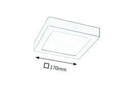 Rabalux LED prisadený mini panel Lois 12W | 800lm | 4000K | IP20 | 17cm - matná biela