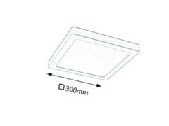 Rabalux LED prisadený mini panel Lois 24W | 1700lm | 4000K | IP20 | 30cm - matná biela