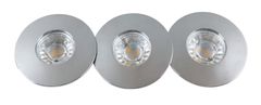 Rabalux LED zápustné bodové svietidlo Randy 3x4W | 350lm | 3000K | IP44 - set 3 svietidiel, chróm