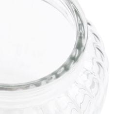 Vidaxl Skladovacie poháre 4 ks 500 ml sklenené
