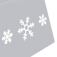Vidaxl Podložka pod vianočný stromček strieborná a biela Ø 68x25 cm