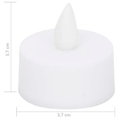Vidaxl Elektrické čajové sviečky bez plameňa LED 100 ks teplé biele