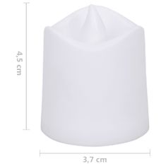 Vidaxl Elektrické čajové sviečky bez plameňa LED 24 ks teplé biele