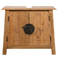 Vidaxl Kúpeľňová skrinka, recyklované borovicové drevo, 70x32x63 cm