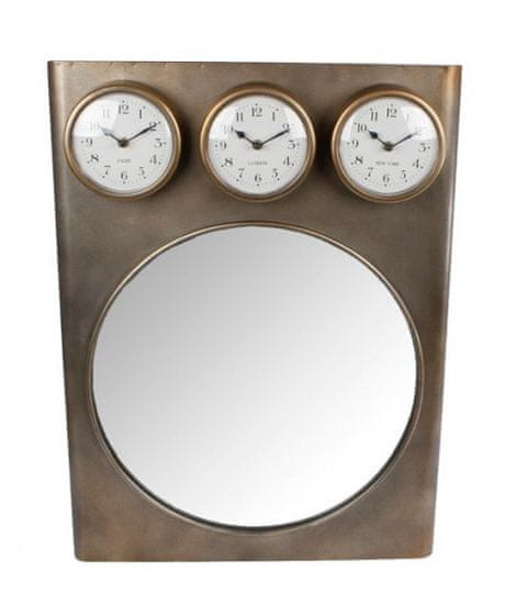 Helieli Tim zrkadlové hodiny, 70 x 52 cm