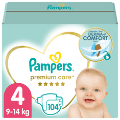 Pampers Pampers Premium Care, Veľkosť 4 Plienka 104x, 9kg-14kg
