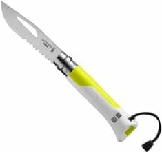 Opinel OPINEL Zatvárací nôž N08 Inox Outdoor - biela/žltá