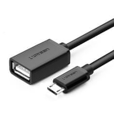 Ugreen US133 OTG adaptér USB / micro USB F/M, čierny