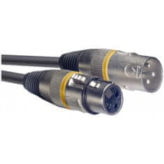 Stagg SMC1 YW, mikrofónny kábel XLR/XLR, 1m, žlté krúžky