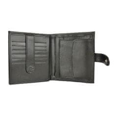 VegaLM Exkluzívna kožená peňaženka v čiernej farbe