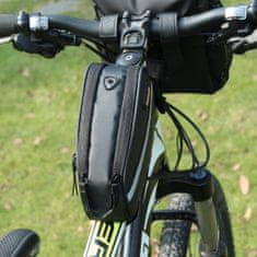 Taška na bicykel, T31 pre horný rám čierna karbónová