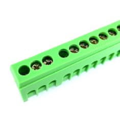 Tracon Electric Mostík PE zelený 12P 13x26x5,5mm / L=88mm 2 ks