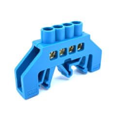 Tracon Electric Mostík N modrý 4P 10,5x35x5mm / L1=49mm 3 ks