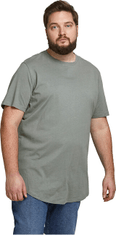 Jack&Jones Plus Pánske tričko JJENOA Long Line Fit 12184933 Sedona Sage (Veľkosť 3XL)